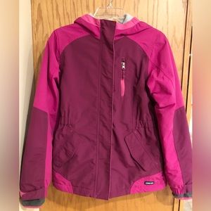 Lands End Girls Squall Waterproof Winter Jacket w/Fleece Lining Size 14
